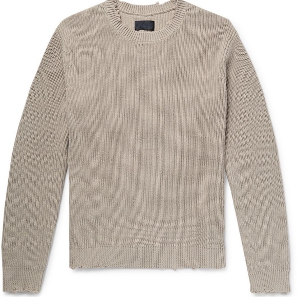 NWT RtA Men's distressed cotton sweater small - Picture 6 of 7